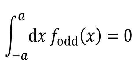 integral odd function